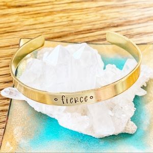 🆕 Fierce Handstamped Recovery Cuff Bracelet